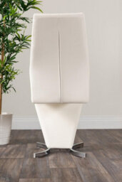 Furniturebox Uk Florini V Grey Dining Table And 6 White Willow Chairs - thumbnail 9