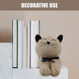 Geezy Large Weighted Animal Door Stopper Cat Design Fabric Novelty Bedroom Home Decor - thumbnail 6