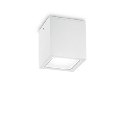 Ideal Lux Luminosa Techo Outdoor Large Surface Mounted Downlight White Ip54, Gu10 - image 1