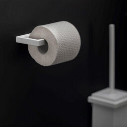 Cosmic Toilet Roll Holder, White Matt, Wall-Mounted, 8,5 Cm. Collection The Grid - thumbnail 4