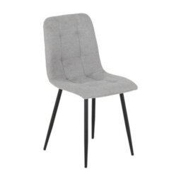 Seconique Fenton Indoor Dining Chair (Pack Of 4) - L54 X W44 X H86.5 Cm - Light Grey Fabric - thumbnail 3