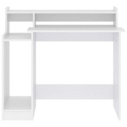 Vidaxl Desk With Led Lights White 97X45X90 Cm Engineered Wood - thumbnail 8