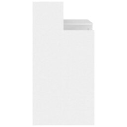 Vidaxl Desk With Led Lights White 97X45X90 Cm Engineered Wood - thumbnail 9