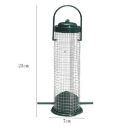 23Cm 10 Pack Green Outdoor Hanging Bird Feeder Wild Bird Peanut Seed Nut Feeder Hanger Bird Supplies Standing Feeder Tableware - thumbnail 2