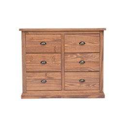 Cabinet Bits Tirolo 6 Drawer Chest Of Drawers Brass Cup Handle - thumbnail 2