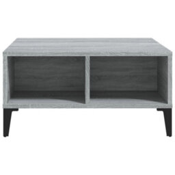 Berkfield Coffee Table Grey Sonoma 60X60X30 Cm Engineered Wood - thumbnail 3