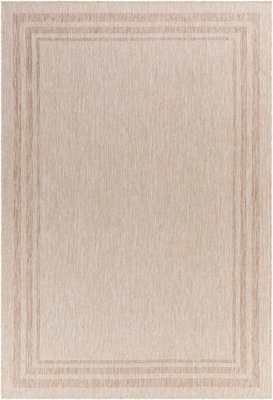 Livabliss Tuareg-Cottage Beige Ivory In- & Outdoor Jute-Look Rug 160 X 213 Cm Easy Care, Non Shedding