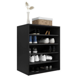 Walplus Shoe Cabinet Black 60X35X70 Cm Engineered Wood - thumbnail 8