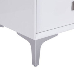 Furniture in Fashion Mayfair High Gloss Bedside Cabinet With 2 Drawers In White - thumbnail 6