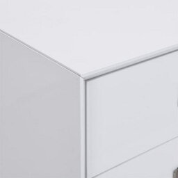 Furniture in Fashion Mayfair High Gloss Bedside Cabinet With 2 Drawers In White - thumbnail 9