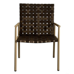 3 Piece Patio Bistro Set, Garden Rattan Furniture Table Chair Set, Weather Resistant Pe Furniture Set, Leather Effect - Brown - thumbnail 3