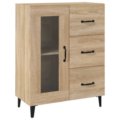Berkfield Stylish Sideboard Sonoma Oak 69.5X34X90 Cm Engineered Wood - image 1
