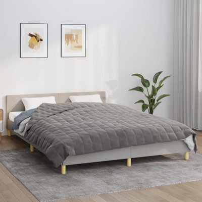 Vidaxl Weighted Blanket Grey 200X230 Cm 13 Kg Fabric Weighted Blankets - image 1