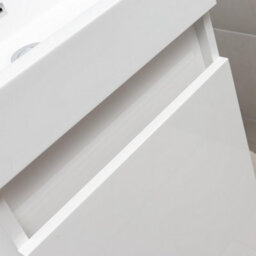 Plum&clay Solstice Gloss White Right Hand Bathroom Vanity Basin & Wc Unit Combination (W)900mm (H)890mm - thumbnail 5