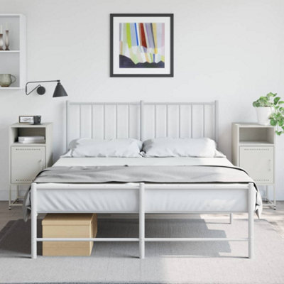 Berkfield Bedside Cabinets 2 Pcs White 36X39X78 Cm Steel - image 1