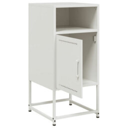 Berkfield Bedside Cabinets 2 Pcs White 36X39X78 Cm Steel - thumbnail 9