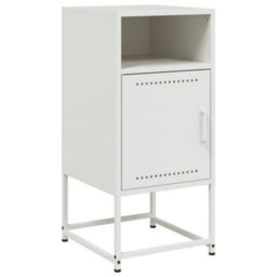 Berkfield Bedside Cabinets 2 Pcs White 36X39X78 Cm Steel - thumbnail 5