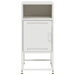 Berkfield Bedside Cabinets 2 Pcs White 36X39X78 Cm Steel - thumbnail 6