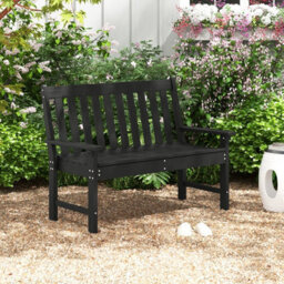 Costway Outdoor 2-Person Garden Bench Patio Lounger Ergonomic Loveseat W/ Backrest - thumbnail 4