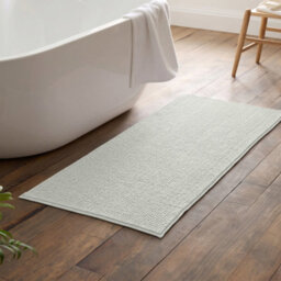 Moonlight Bedding Plush Chenille Bathroom Floor Mat Non-Slip Quick-Dry Absorbent Bathroom & Doorway Shower Rug White 60X90 Cm - thumbnail 7