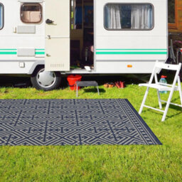 Homeart Outdoor Rugs Easy Cleaning Area Rugs For Balcony,garden,picnic,uv Weather Resistant D.blue Cream, 140 X 200 Cm - thumbnail 3