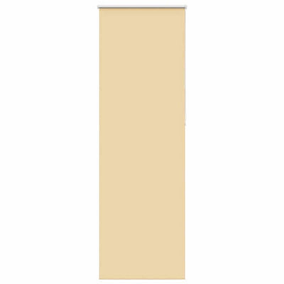 Berkfield Durable Roller Blind Blackout Beige 80X210 Cm Fabric Width 75.7 Cm Polyester - image 1