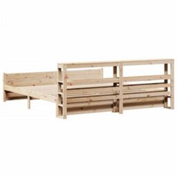 Berkfield Bed Frame With Headboard Without Mattress 200X200 Cm - thumbnail 8