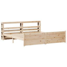 Berkfield Bed Frame With Headboard Without Mattress 200X200 Cm - thumbnail 3