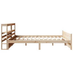Berkfield Bed Frame With Headboard Without Mattress 200X200 Cm - thumbnail 7