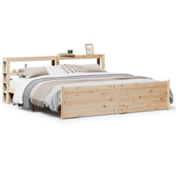 Berkfield Bed Frame With Headboard Without Mattress 200X200 Cm - thumbnail 2