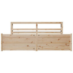 Berkfield Bed Frame With Headboard Without Mattress 200X200 Cm - thumbnail 4