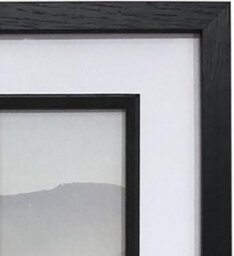 Biznest Sleek 9 Multi-Aperture Black Wall Mount Inlay Collage Photo Frame 6 X 4'' Picture Rectangle Plastic Home Decor 63X48Cm - thumbnail 2