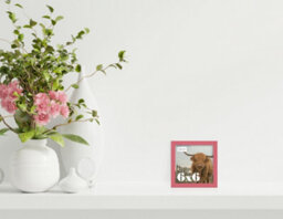 6X6 Pink Picture Frame (15.2 X 15.2Cm) Poster, Photo, Artwork, Gallery Wall Or Print - thumbnail 2
