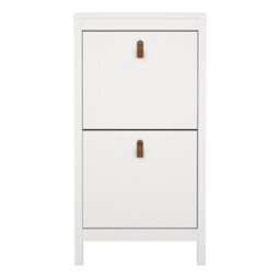 Furniture To Go Barcelona Shoe Cabinet 2 Flap Door White - thumbnail 4