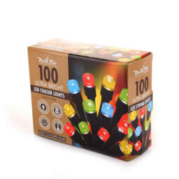 100 Led Ultra Bright Chaser Lights With Black Wire - Multicoloured - thumbnail 2