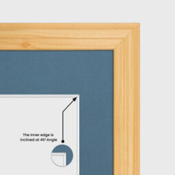AK Frames 40X20Cm Light Oak Classic Multi Photo Frame With Pompadour Mount - Holds 3 Apertures (3X) 6X4 Photos - thumbnail 7