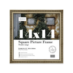 14X14 Champaign Ornate Picture Frame (35.6 X 35.6Cm) Poster, Photo, Artwork, Gallery Wall Or Print - thumbnail 1