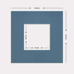 Ak Frames 10X10 Pompadour Picture Mounts To Fit 5X5 Aperture Size - Mount Board Only (No Frame Included) - thumbnail 3
