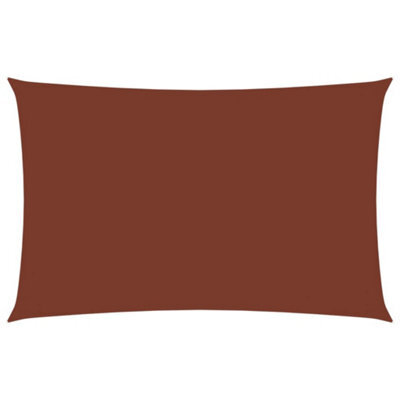 Berkfield Sunshade Sail Oxford Fabric Rectangular 6X8 M Terracotta - image 1