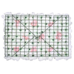 Neel Blue Artificial Flower Wall Backdrop Panel, 60Cm X 40Cm, White & Light Pink - thumbnail 7