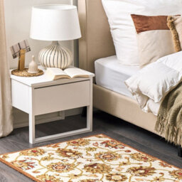 Wyld And Coco Hand-Tufted Wool Area Rug Beige Brown 80 X 150 Cm - Thick Dense Pile, Oriental Pattern - thumbnail 2