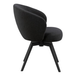 Furniture To Go Darlene Dining Chair With Armrest And Swivel Function In Black - thumbnail 3