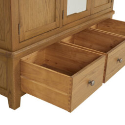 The Furniture Market Cotswold Rustic Oak Triple Wardrobe - thumbnail 8