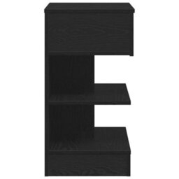Berkfield Bedside Cabinet Black Oak 40X35X65 Cm Engineered Wood - thumbnail 7
