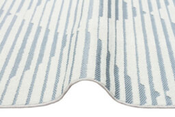 Blue Outdoor Rug, Geometric Striped Stain-Resistant Rug For Patio Decks, 3mm Modern Outdoor Area Rug-190Cm X 290Cm - thumbnail 7