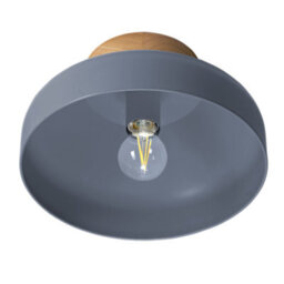 Happy Homewares Contemporary Scandinavian Designed Semi Flush Ceiling Light In Charcoal Grey - thumbnail 3