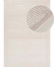 The Rugs Carmel Cream Bordered Area Rug And Runner Non Shedding, Stain Resistant, Soft - thumbnail 2