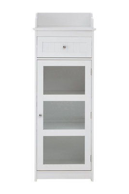 Orsina Practical Design Glass Door Floor Standing Cabinet, Big Impact Display Cabinet, Slim Storage Storage Unit - image 1