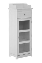Orsina Practical Design Glass Door Floor Standing Cabinet, Big Impact Display Cabinet, Slim Storage Storage Unit - thumbnail 2