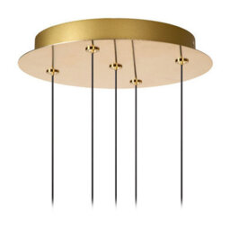 Lucide Kligande - Pendant Light - 30 Cm - Led Dim. - 5X8W 2700K - Matt Gold / Brass - thumbnail 5